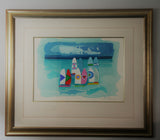 Regatta - George Boys Acrylic on Fabriano paper Framed Art